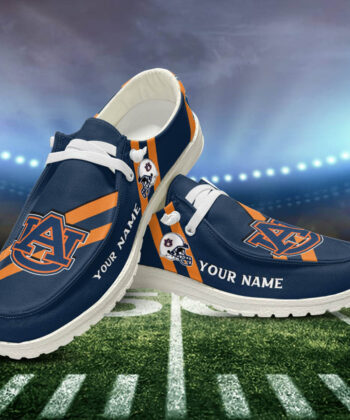 Auburn Tigers H-D Shoes Personalized Your Name, White H-D For Sport Lovers, Sport Gifts ETHY161023