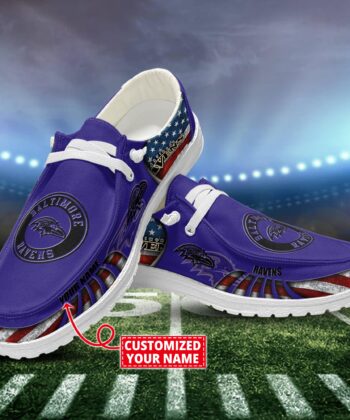 Baltimore Ravens H-D Shoes Custom Name New Arrivals T1610H52648