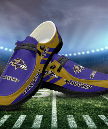 Baltimore Ravens H-D Shoes Custom Your Name, White H-Ds, Black H-Ds, Sport Shoes For Fan, Fan Gifts EHIVM-52501
