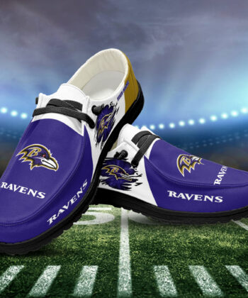 Baltimore Ravens H-D Shoes Custom Your Name, White H-Ds, Black H-Ds, Sport Shoes For Fan, Fan Gifts EHIVM-52515