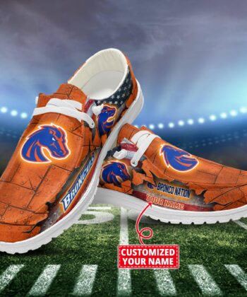 Boise State Broncos H-D Shoes Custom Name New Arrivals T1610H52627
