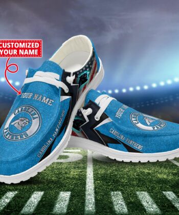 Carolina Panthers H-D Shoes Custom Name New Arrivals T1610H52586