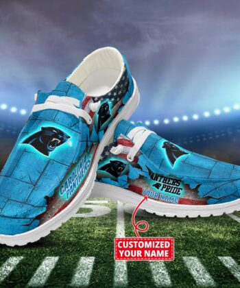 Carolina Panthers H-D Shoes Custom Name New Arrivals T1610H52627