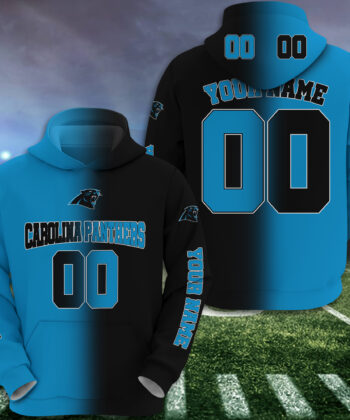 Carolina Panthers Hoodie Custom Your Name And Number, Football Team Hoodie, FootBall Fan Gifts EHIVM-52620