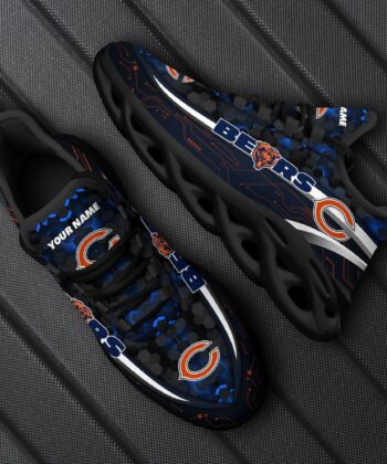 Chicago Bears Football Team Max Soul Shoes, Custom Your Name ETRG-28614