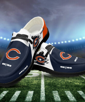 Chicago Bears H-D Shoes Custom Your Name, White H-Ds, Black H-Ds, Sport Shoes For Fan, Fan Gifts EHIVM-52515