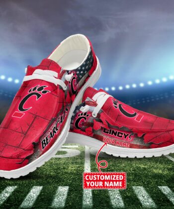 Cincinnati Bearcats H-D Shoes Custom Name New Arrivals T1610H52627