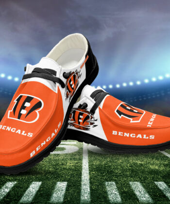 Cincinnati Bengals H-D Shoes Custom Your Name, White H-Ds, Black H-Ds, Sport Shoes For Fan, Fan Gifts EHIVM-52515