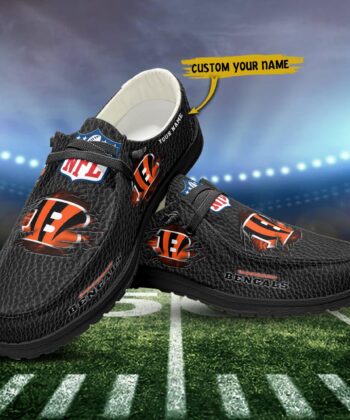 Cincinnati Bengals H-D Shoes Custom Your Name, White H-Ds, Black H-Ds, Sport Shoes For Fan , Fan Gifts ETRG-52072