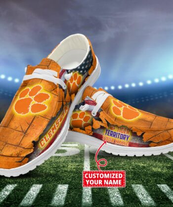 Clemson Tigers H-D Shoes Custom Name New Arrivals T1610H52627