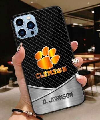 Clemson Tigers Team Phone Case Custom Your Name, Sport Phone Case, Sport Accessories, Sport Gifts ETRG-51255