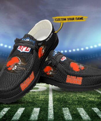 Cleveland Browns H-D Shoes Custom Your Name, White H-Ds, Black H-Ds, Sport Shoes For Fan , Fan Gifts ETRG-52072
