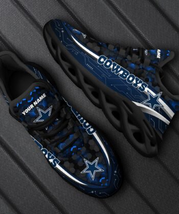 Dallas Cowboys Football Team Max Soul Shoes, Custom Your Name ETRG-28614