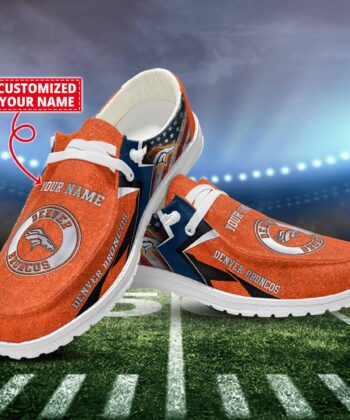 Denver Broncos H-D Shoes Custom Name New Arrivals T1610H52586