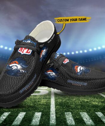 Denver Broncos H-D Shoes Custom Your Name, White H-Ds, Black H-Ds, Sport Shoes For Fan , Fan Gifts ETRG-52072