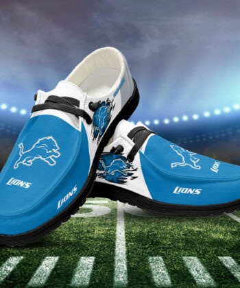 Detroit Lions H-D Shoes Custom Your Name, White H-Ds, Black H-Ds, Sport Shoes For Fan, Fan Gifts EHIVM-52515