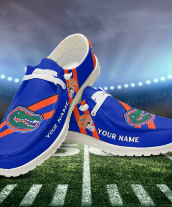 Florida Gators H-D Shoes Personalized Your Name, White H-D For Sport Lovers, Sport Gifts ETHY161023