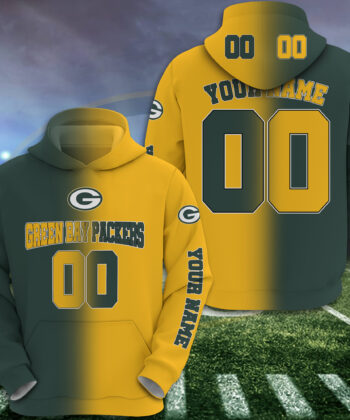 Green Bay Packers Hoodie Custom Your Name And Number, Football Team Hoodie, FootBall Fan Gifts EHIVM-52620
