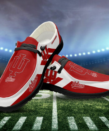 Indiana Hoosiers H-D Shoes Custom Your Name, White H-Ds, Black H-Ds, Sport Shoes For Fan, Fan Gifts EHIVM-52585