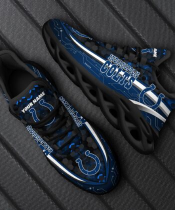 Indianapolis Colts Football Team Max Soul Shoes, Custom Your Name ETRG-28614