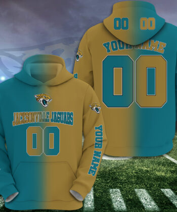 Jacksonville Jaguars Hoodie Custom Your Name And Number, Football Team Hoodie, FootBall Fan Gifts EHIVM-52620