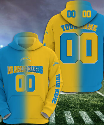 Los Angeles Chargers Hoodie Custom Your Name And Number, Football Team Hoodie, FootBall Fan Gifts EHIVM-52620