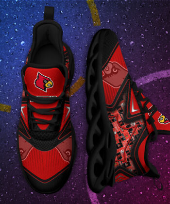 Louisville Cardinals Black And White Clunky Shoes For Fans This Season TD34326 ETUG271023