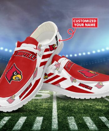 Louisville Cardinals Dude Shoes Custom Name  New Arrivals H52556 ETUG201023