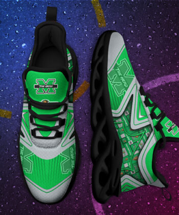Marshall Thundering Herd Black And White Clunky Shoes For Fans This Season TD34326 ETUG271023