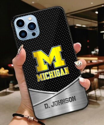 Michigan Wolverines Team Phone Case Custom Your Name, Sport Phone Case, Sport Accessories, Sport Gifts ETRG-51255