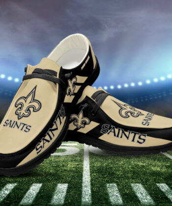New Orleans Saints H-D Shoes Custom Your Name, White H-Ds, Black H-Ds, Sport Shoes For Fan, Fan Gifts EHIVM-52501