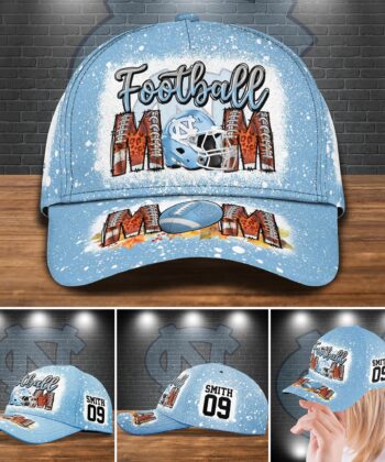 North Carolina Tar Heels Bleached Cap Custom Your Name And Number, Sport Cap For Fan ETRG-52028