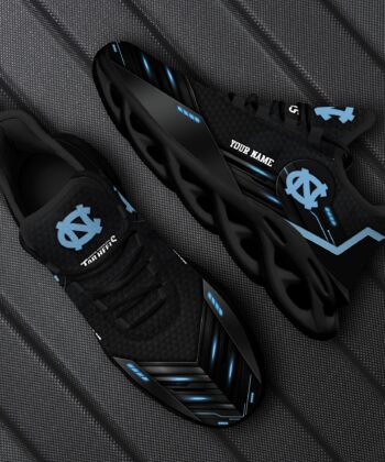 North Carolina Tar Heels Team Black Max Soul Shoes Custom Your Name, Sport Sneakers, Fan Gifts, Gift For Sport Lovers ETRG-51363