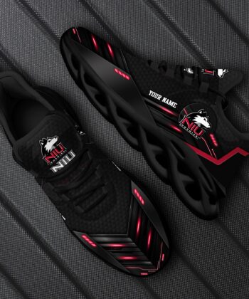 Northern Illinois Huskies Team Black Max Soul Shoes Custom Your Name, Sport Sneakers, Fan Gifts, Gift For Sport Lovers ETRG-51363