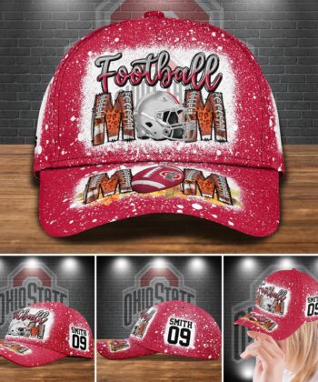 Ohio State Buckeyes Bleached Cap Custom Your Name And Number, Sport Cap For Fan ETRG-52028