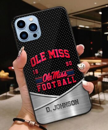 Ole Miss Rebels Phonecase Personalized Your Name, Sport Phonecase Accessory, Sport Phonecase For Fan, Fan Gifts EHIVM-52263