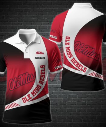 Ole Miss Rebels Team Polo Shirt Custom Your Name, Sport Polo, Summer Shirt, Summer Sport Gifts ETRG-51256