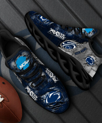 Penn State Nittany Lions Black Max Soul Shoes, White Max Soul Shoes Custom Your Name, Sports Gift For Fan EHIVM-52879