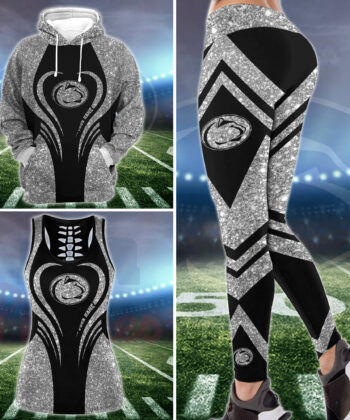 Penn State Nittany Lions Hoodie & Leggings For Women Custom Your Name, Tanktop & Leggings Sport, FootBall Fan Gifts EHIVM-52860