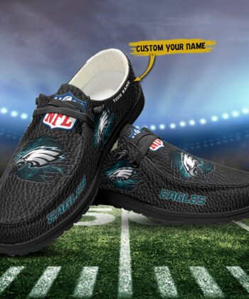 Philadelphia Eagles H-D Shoes Custom Your Name, White H-Ds, Black H-Ds, Sport Shoes For Fan , Fan Gifts ETRG-52072