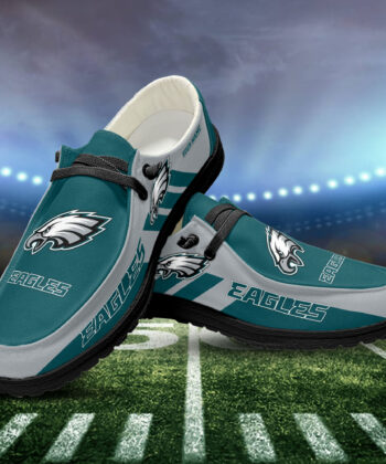 Philadelphia Eagles H-D Shoes Custom Your Name, White H-D, Black H-D, Sport Shoes For Fan, Fan Gifts EHIVM-52501