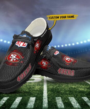 San Francisco 49ers H-D Shoes Custom Your Name, White H-Ds, Black H-Ds, Sport Shoes For Fan , Fan Gifts ETRG-52072