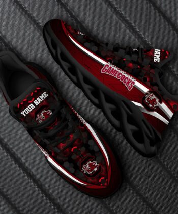 South Carolina Gamecocks Black Max Soul Shoes Custom Your Name, Sport Sneakers, Fan Gifts, Gift For Sport Lovers ETRG-50082