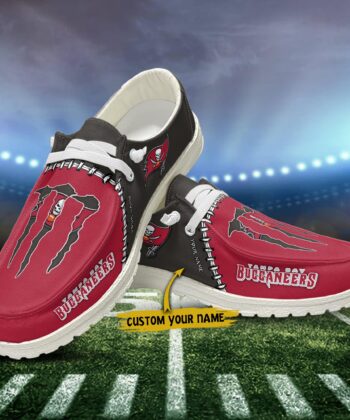 Tampa Bay Buccaneers H-D Shoes Custom Your Name, Football Team And Monster Paws H-Ds, Football Fan Gifts ETRG-52478