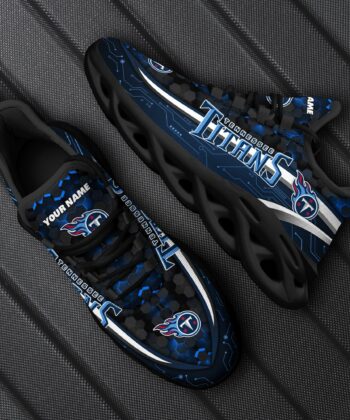 Tennessee Titans Football Team Max Soul Shoes, Custom Your Name ETRG-28614