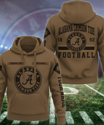 Alabama Crimson Tide Hoodie Custom Your Name, Football Team Hoodie, FootBall Fan Gifts EHIVM-53246