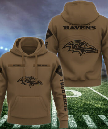 Baltimore Ravens Hoodie Custom Your Name , Football Team Hoodie, FootBall Fan Gifts  EHIVM-53222