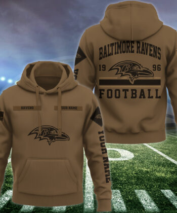 Baltimore Ravens Hoodie Custom Your Name, Football Team Hoodie, FootBall Fan Gifts EHIVM-53225