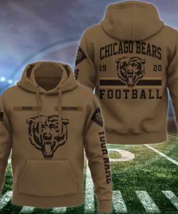 Chicago Bears Hoodie Custom Your Name, Football Team Hoodie, FootBall Fan Gifts EHIVM-53225