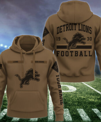 Detroit Lions Hoodie Custom Your Name, Football Team Hoodie, FootBall Fan Gifts EHIVM-53225